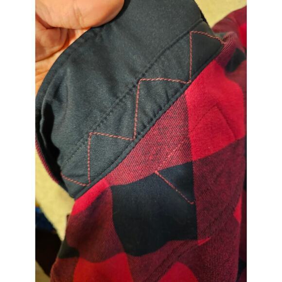 Orvis Classic Collection Shacket Red Black checkers. Sz Ws Large. Fleece lined. - Picture 9 of 13
